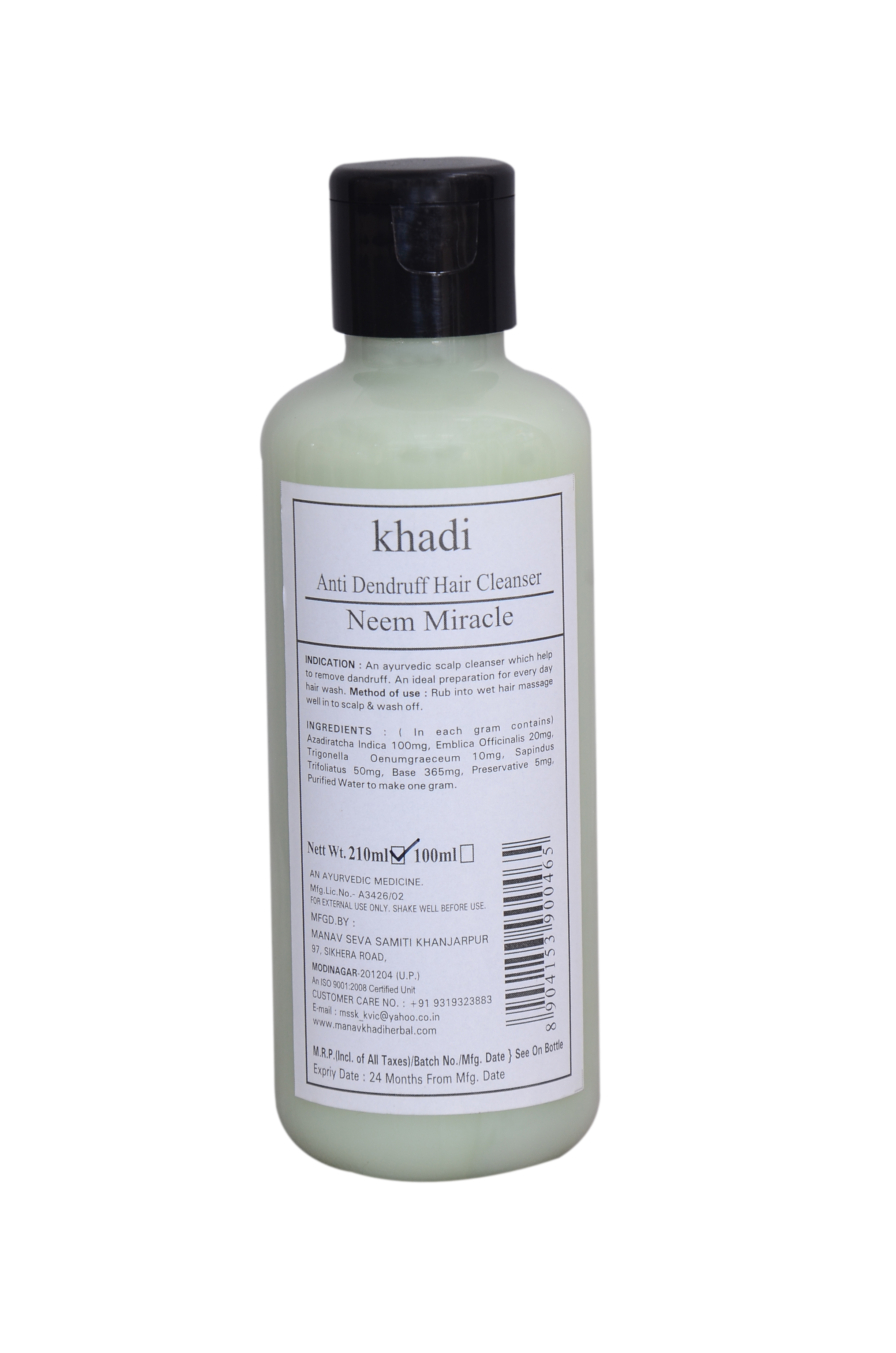 Khadi India Neem Miracle Hair Cleanser 200Ml