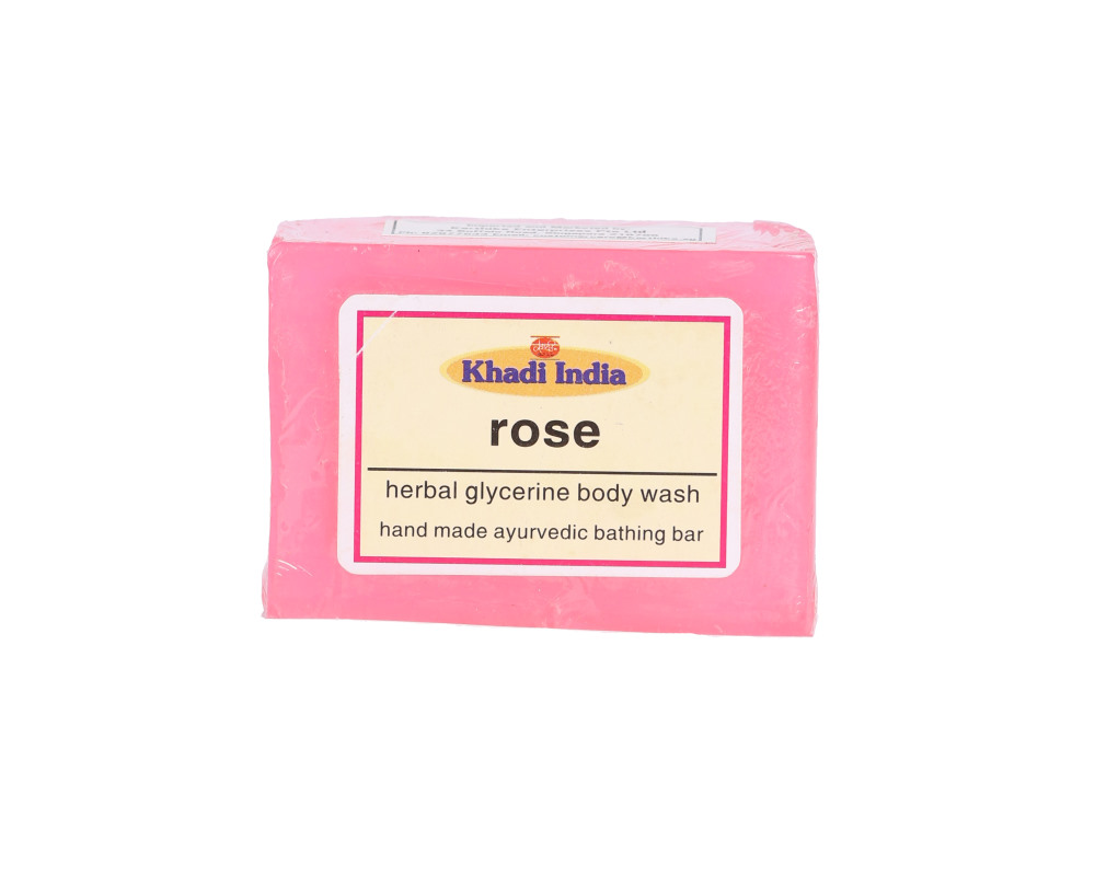 Khadi India Rose Soap 125G