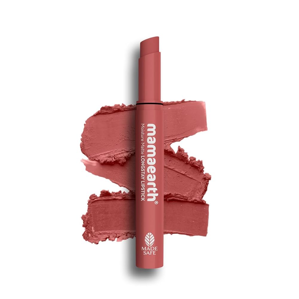 Mamaearth Moisture Matte Longstay Lipstick Avocado Oil & Vitamin E ( 05 Bubblegum Nude ) 2g