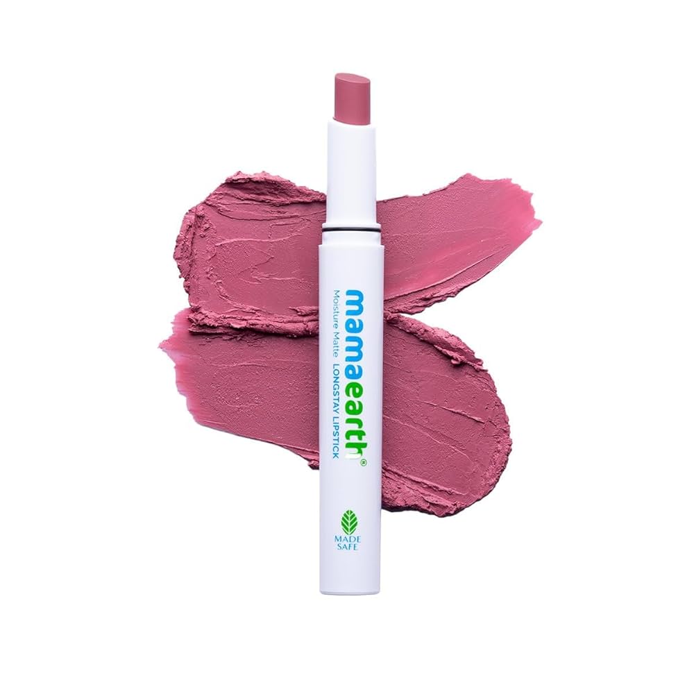 Mamaearth Moisture Matte Longstay Lipstick Avocado Oil & Vitamin E ( 08 Pink Tulip ) 2g