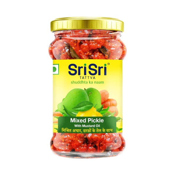 Sri Sri Mixed Pickle with Mustard Oil 300gm