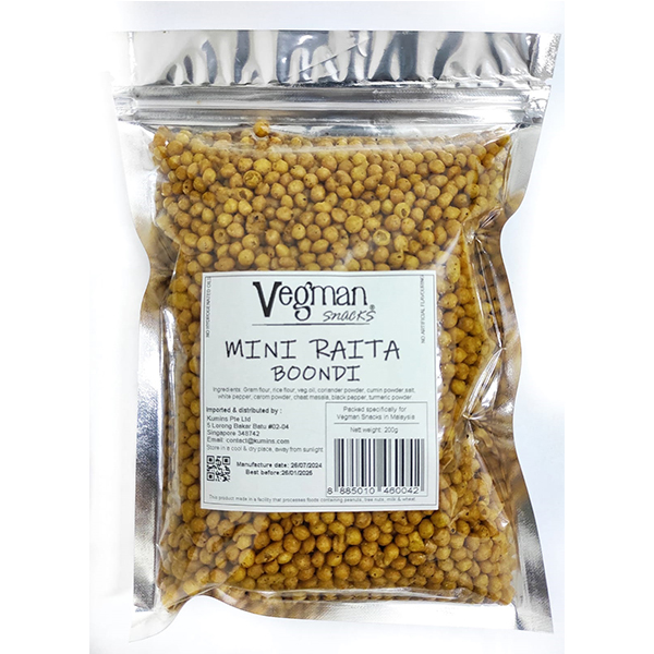 Vegman Snacks - Mini Raita Boondi 200gm