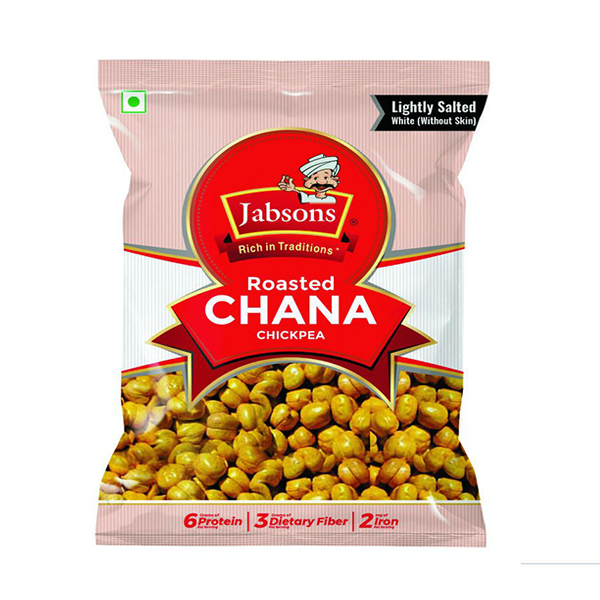 Jabsons Roasted Chana White Without Skin Salted 200gm