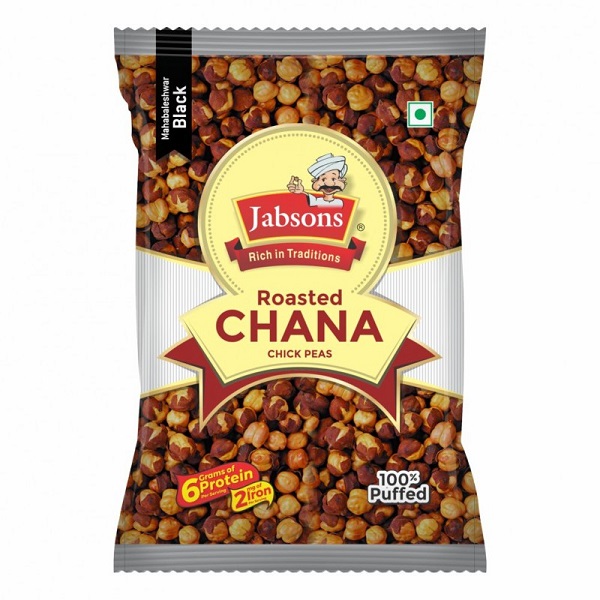 Jabsons Roasted Chana Salted Black 200gm