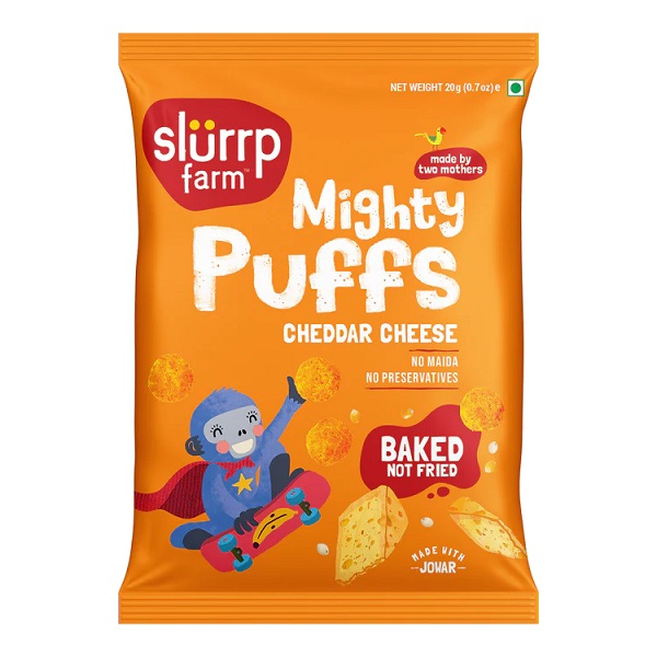 Slurrp Farm Mighty Puffs Cheddar Cheese 20gm