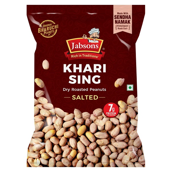 Jabsons Khari Sing (With Skin) Roasted Peanuts 400gm