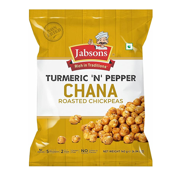 Jabsons Roasted Turmeric 'N' Pepper Chana 140gm
