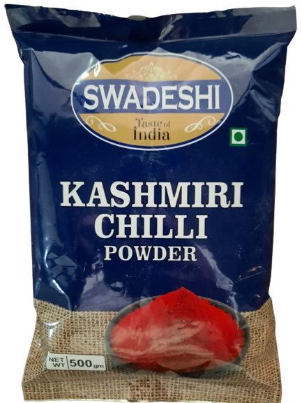 Swadeshi Kashmiri Chilli Powder 500gm Pouch