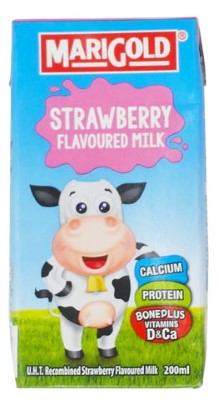 Marigold Strawberry Flavour Milk 200ml